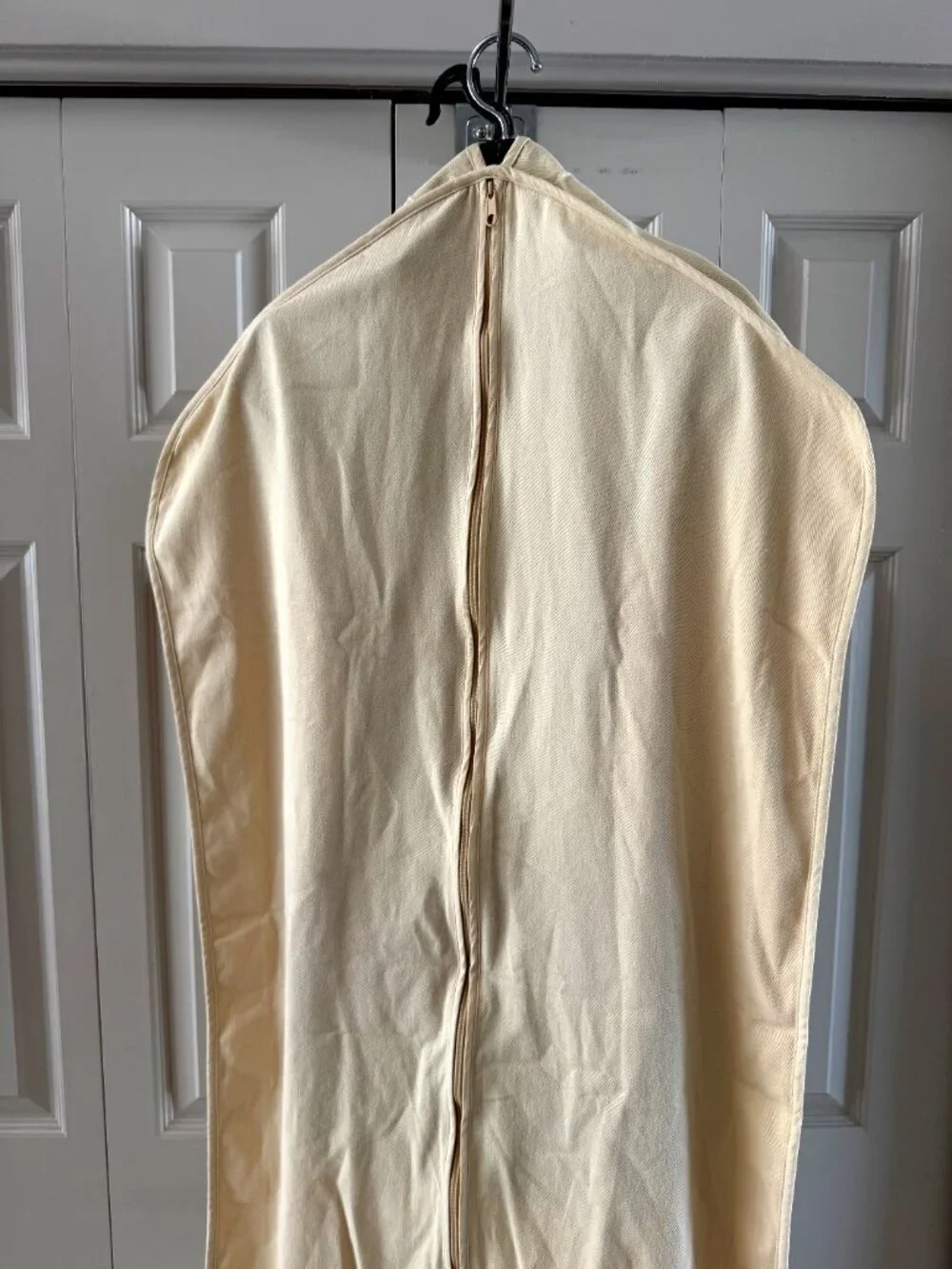 Louis Vuitton Cream Cotton Garment Bag Dust Cover 46